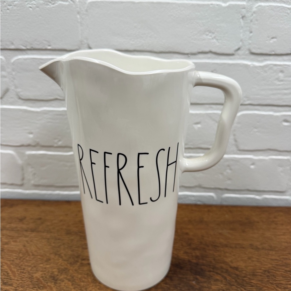 Rae Dunn White Refresh Pitcher